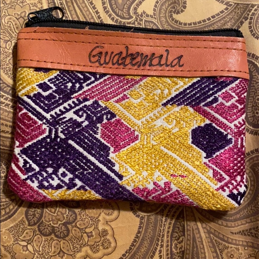 🆕Handmade Guatemala zip bag 🇬🇹👛👝💼